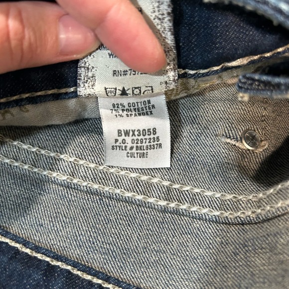 BKE Denim Womens Jeans 29R Dark Wash Faded Bootcut Preppy Casual Denim - Picture 12 of 16